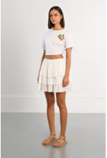 Molly Bracken Molly Bracken -  Tiered Skirt (White)