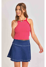 Sadie & Sage Sadie & Sage - Jukebox Knit Tank (Red / White)