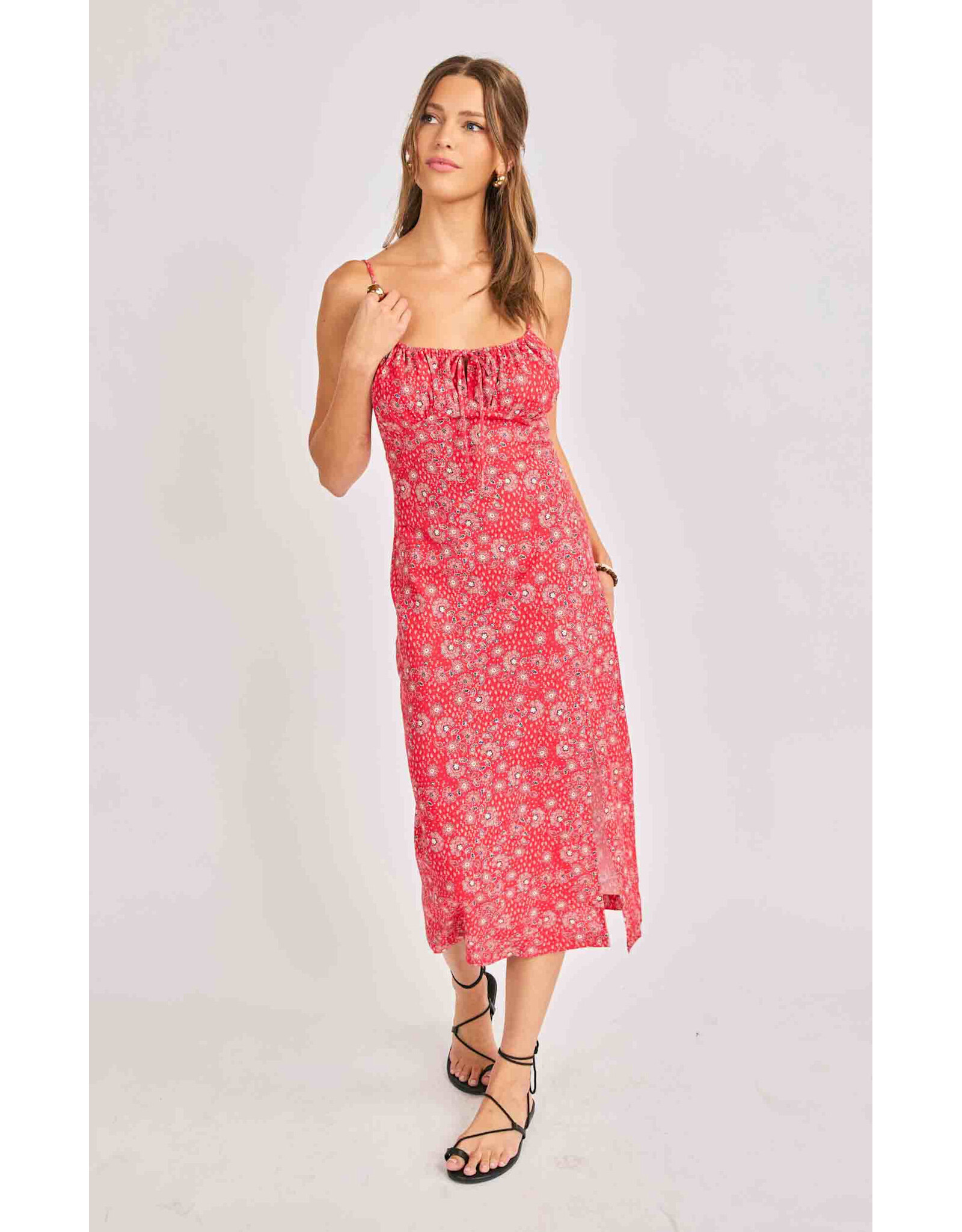 Sadie & Sage Sadie & Sage - Firecracker Midi Dress (Red)