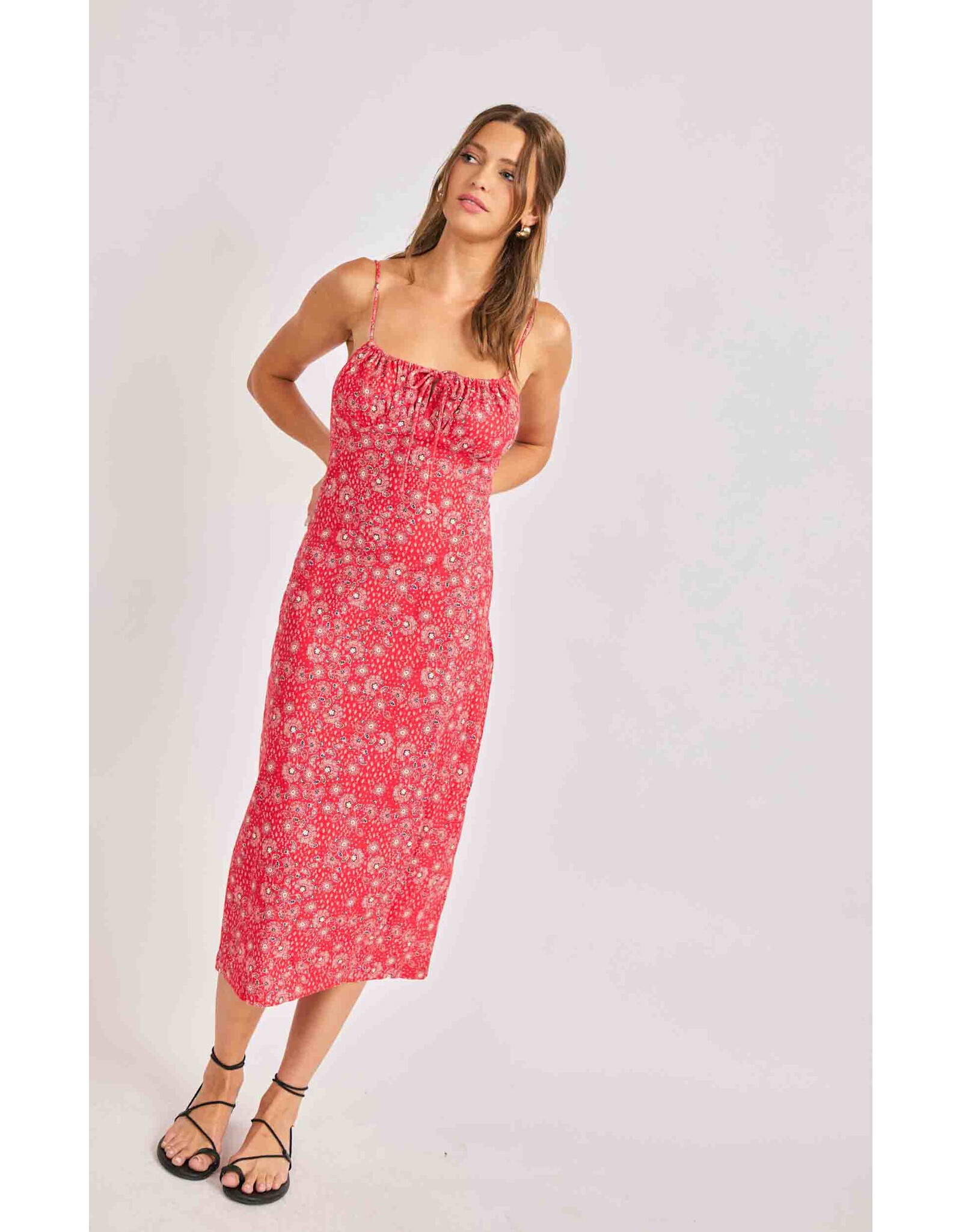 Sadie & Sage Sadie & Sage - Firecracker Midi Dress (Red)