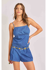 Sadie & Sage Sadie & Sage - Rango Chambray Tank (Dark Chambray)