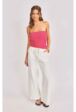 Sadie & Sage Sadie & Sage - Jukebox Knit Tube Top (Red / White)