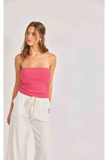 Sadie & Sage Sadie & Sage - Jukebox Knit Tube Top (Red / White)