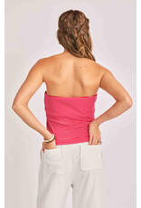 Sadie & Sage Sadie & Sage - Jukebox Knit Tube Top (Red / White)