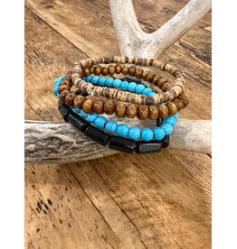 Fame Accessories Western Beaded Stackable Bracelets