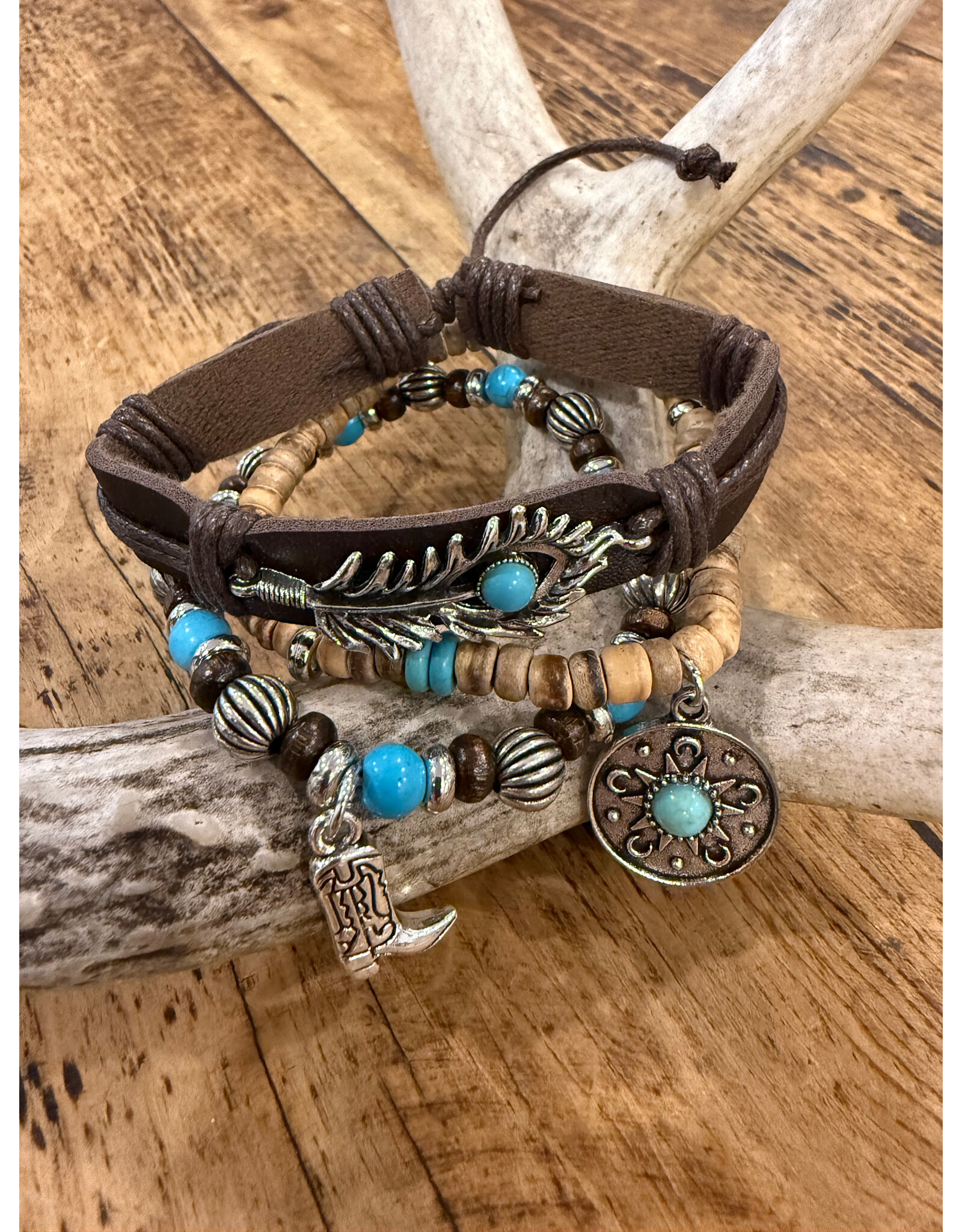Fame Accessories Assorted Western Charm Bracelets