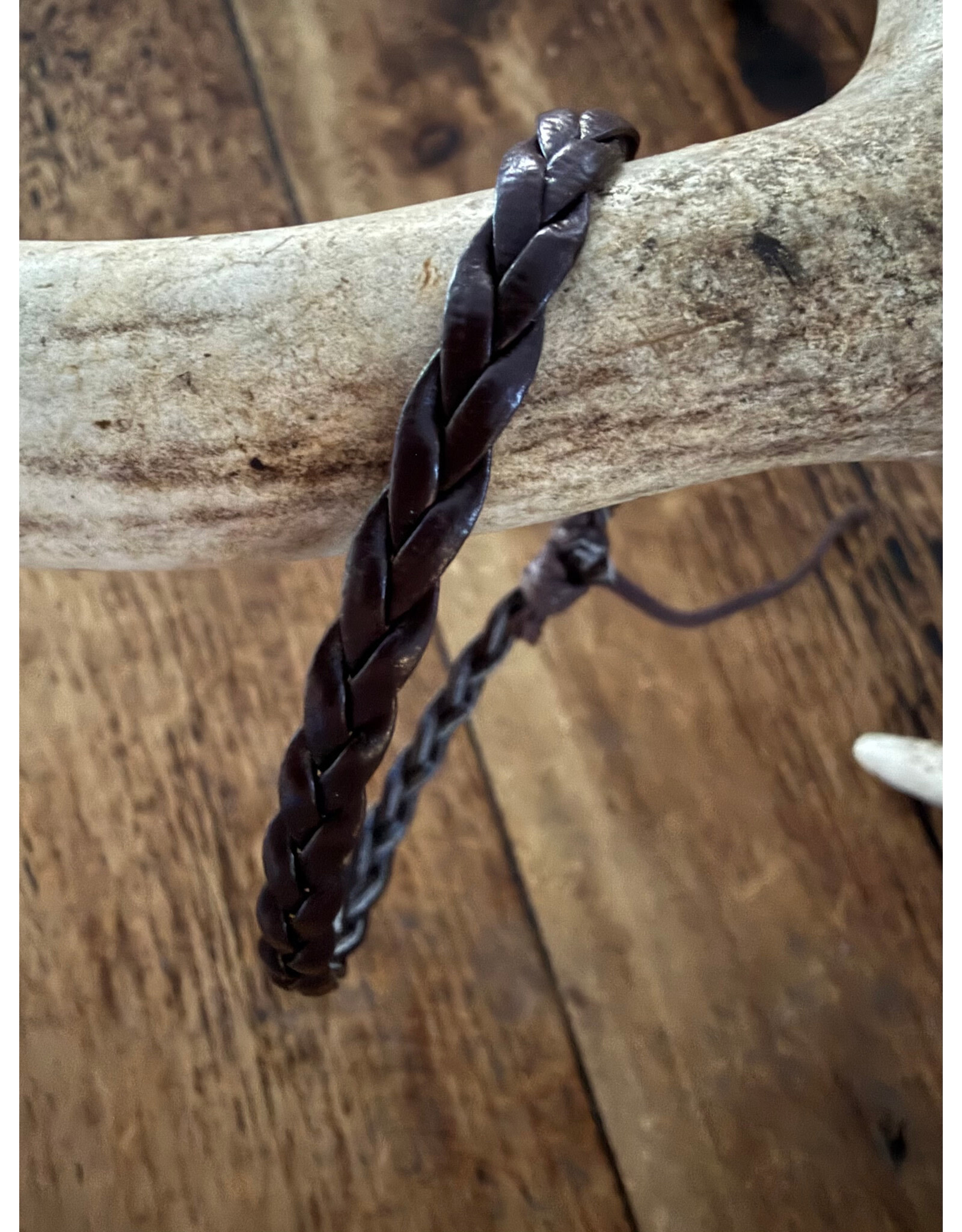 Fame Accessories Western Wooden Bead and Braid Stackable Bracelets