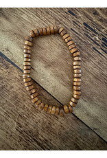 Fame Accessories Western Wooden Bead and Braid Stackable Bracelets