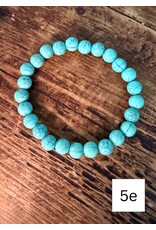 Fame Accessories Assorted Western Wood and Turquoise Beaded Bracelets