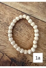 L&B Creations Assorted Natural and Gold Beaded Bracelets