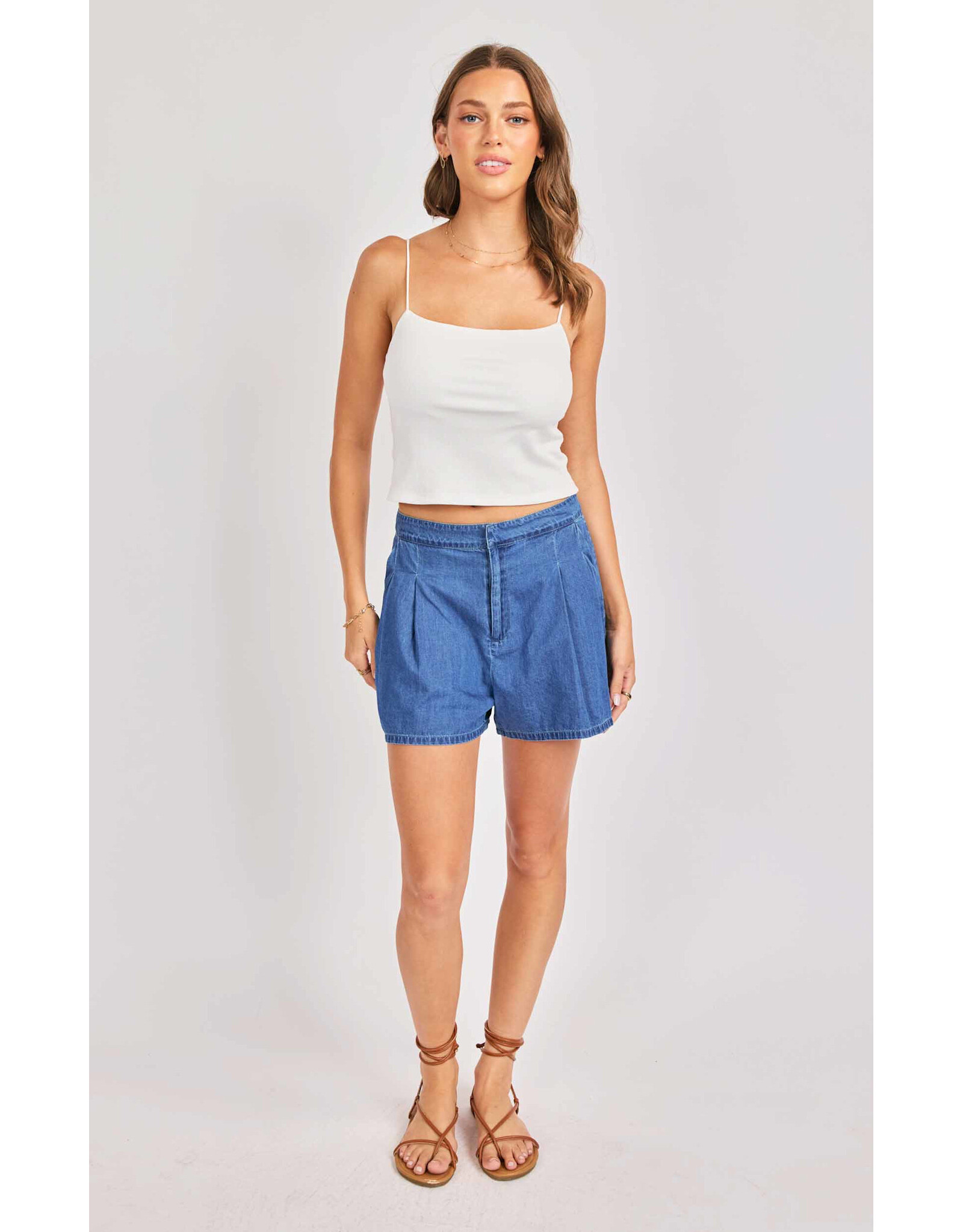 Sadie & Sage Sadie & Sage - Ruby Knit Tank (White)