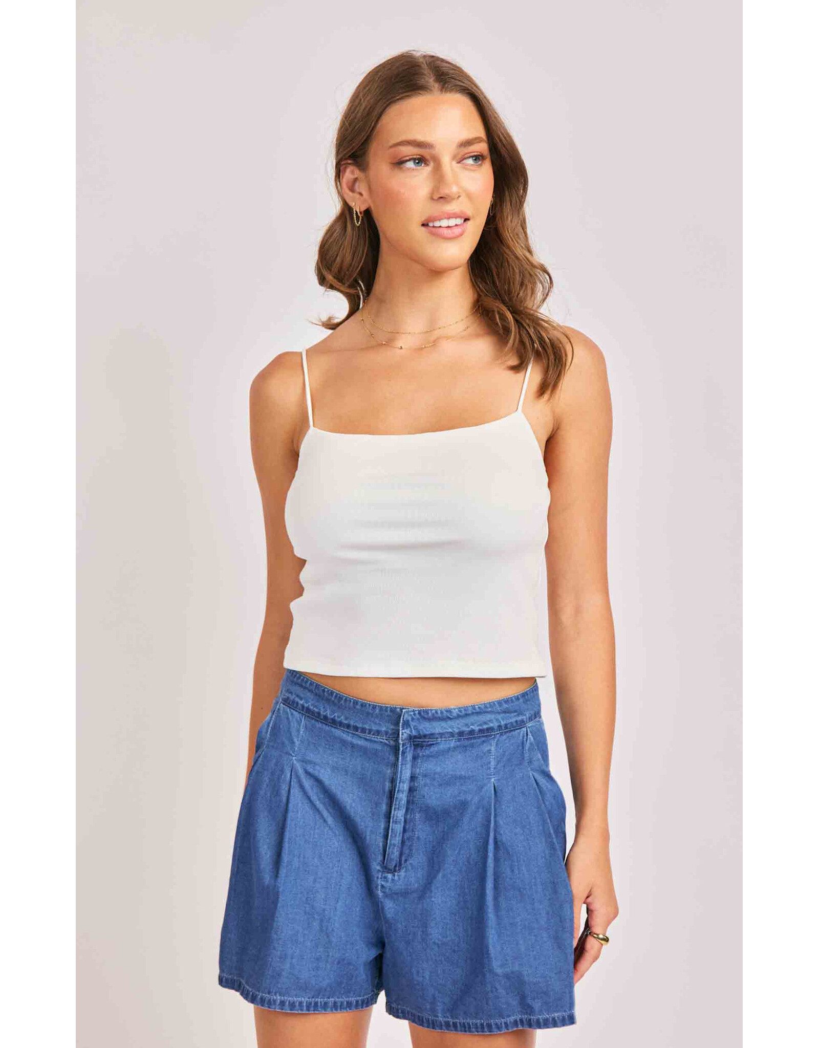 Sadie & Sage Sadie & Sage - Ruby Knit Tank (White)