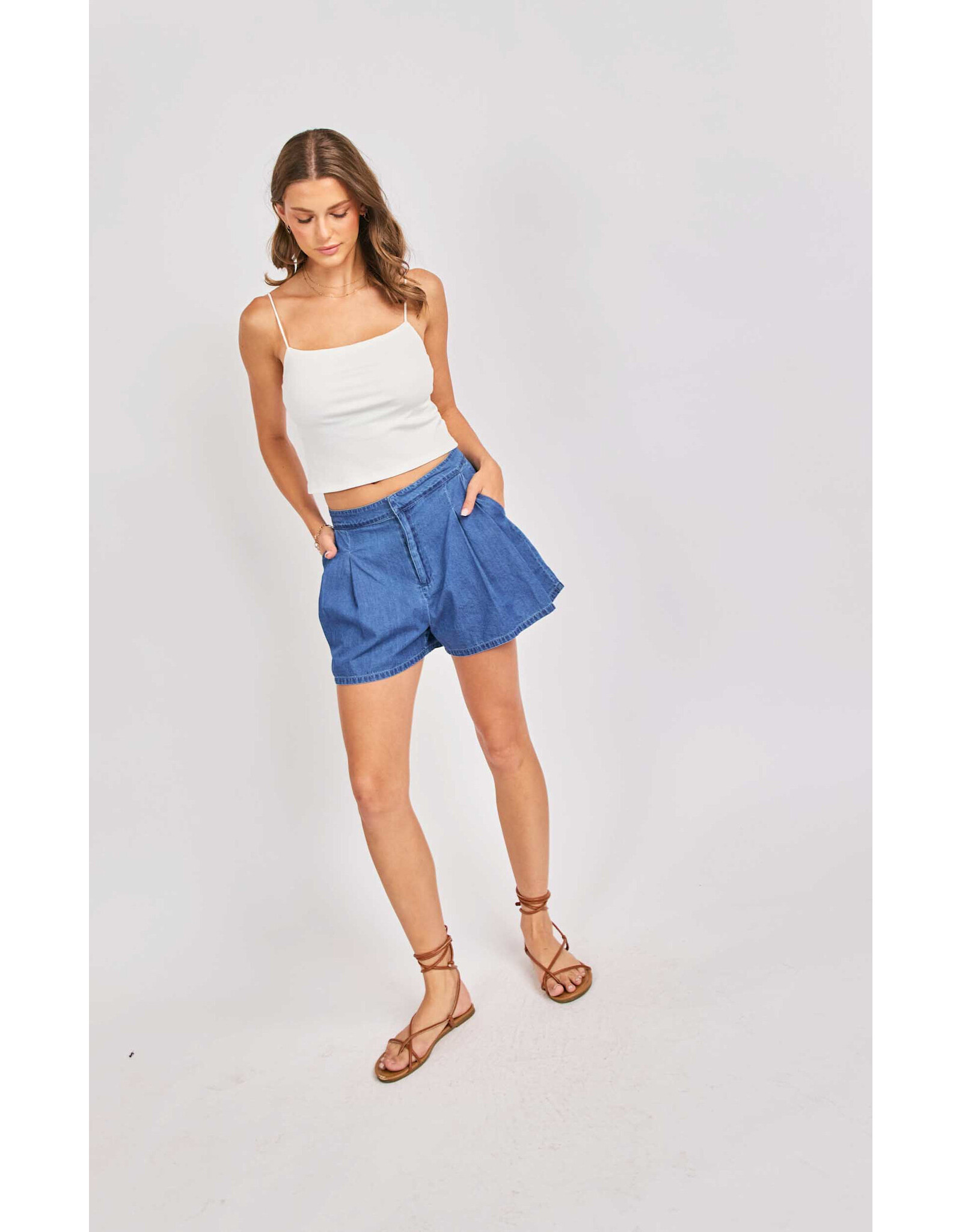 Sadie & Sage Sadie & Sage - Ruby Knit Tank (White)