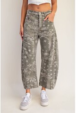 ee:some Bandana Print Barrel Jeans (Vintage Army)