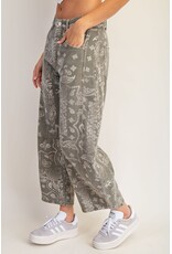 ee:some Bandana Print Barrel Jeans (Vintage Army)