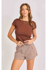 Sadie & Sage Sadie & Sage - Ruby Knit Top (Brown)