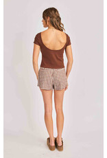 Sadie & Sage Sadie & Sage - Ruby Knit Top (Brown)