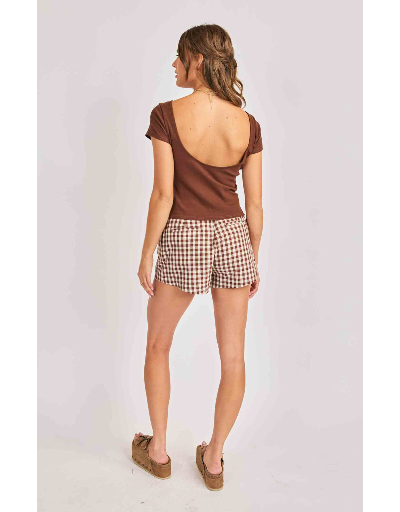 Sadie & Sage Sadie & Sage - Ruby Knit Top (Brown)