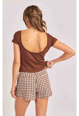 Sadie & Sage Sadie & Sage - Ruby Knit Top (Brown)
