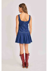 Sadie & Sage Sadie & Sage - Cowgirl Denim Mini Dress (Indigo)