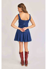 Sadie & Sage Sadie & Sage - Cowgirl Denim Mini Dress (Indigo)