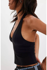 Free people Free People - Free People Black Still Here Halter Top (Black)