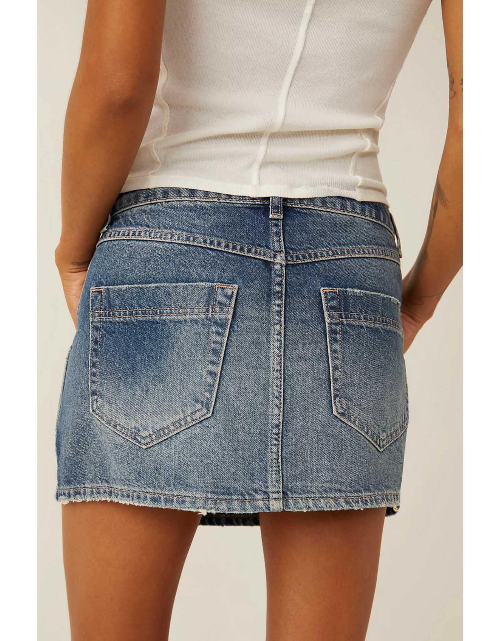Free people Free People - Wynne Denim Skirt (Cornflower)