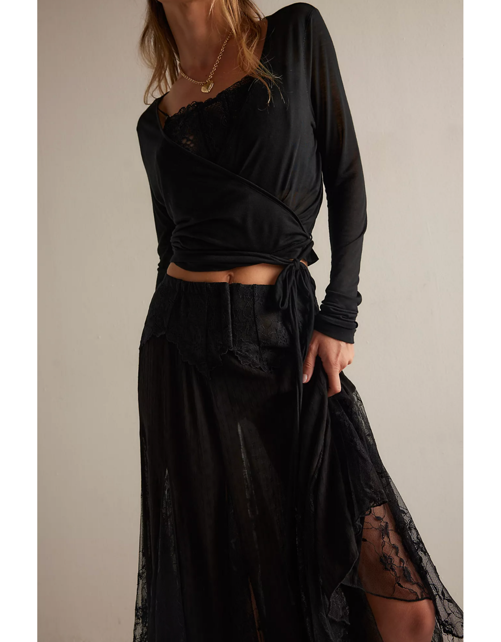 Free people Free People - Nice To Meet You Half Slip (Black)