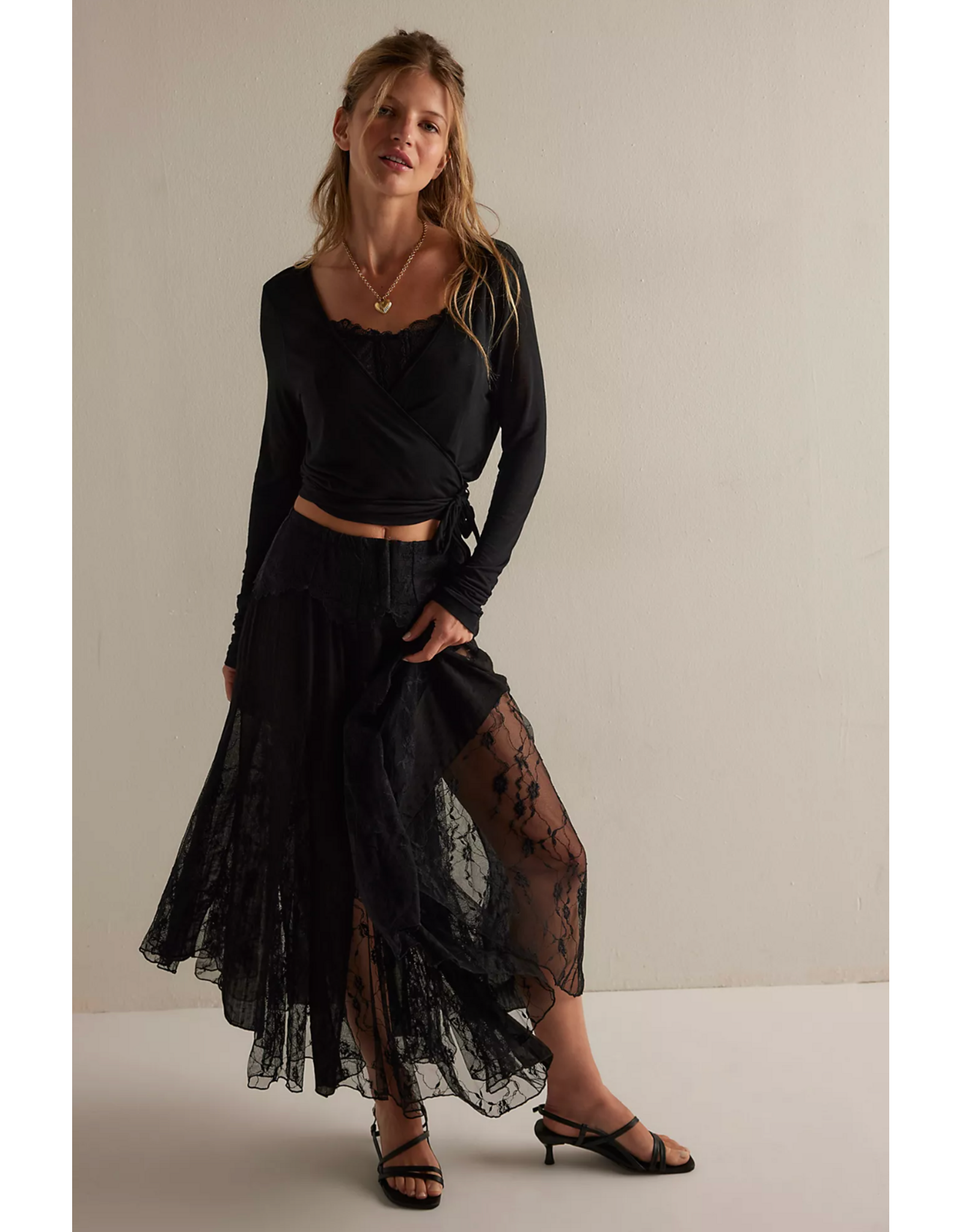 Free people Free People - Nice To Meet You Half Slip (Black)