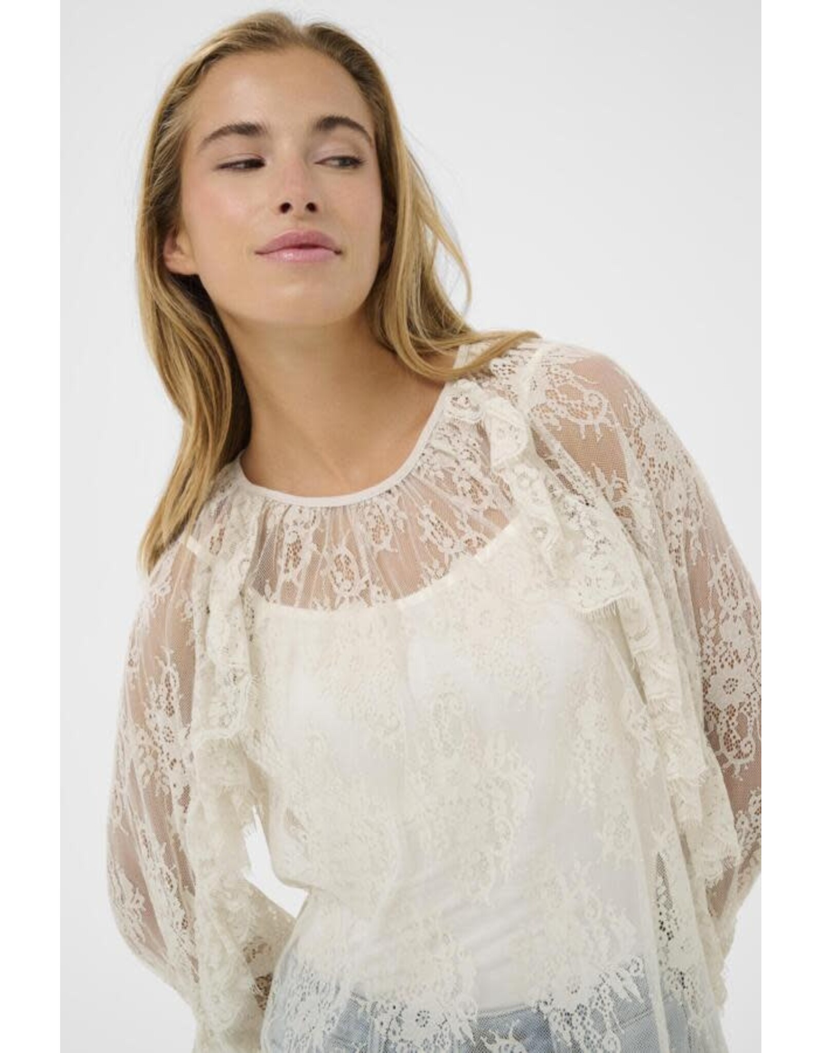 Kaffe Kaffe - Amelie Blouse (Moonbeam)