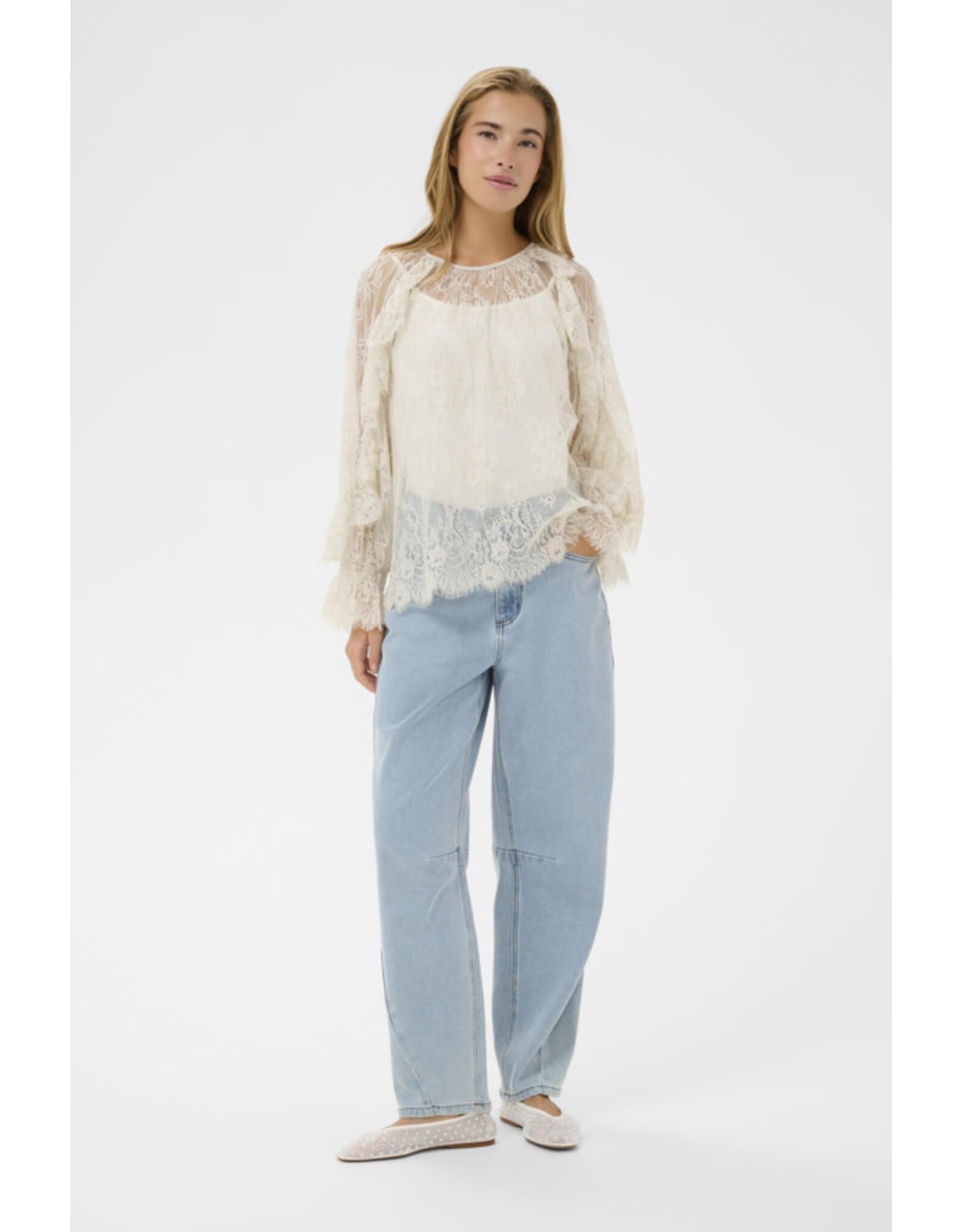 Kaffe Kaffe - Amelie Blouse (Moonbeam)
