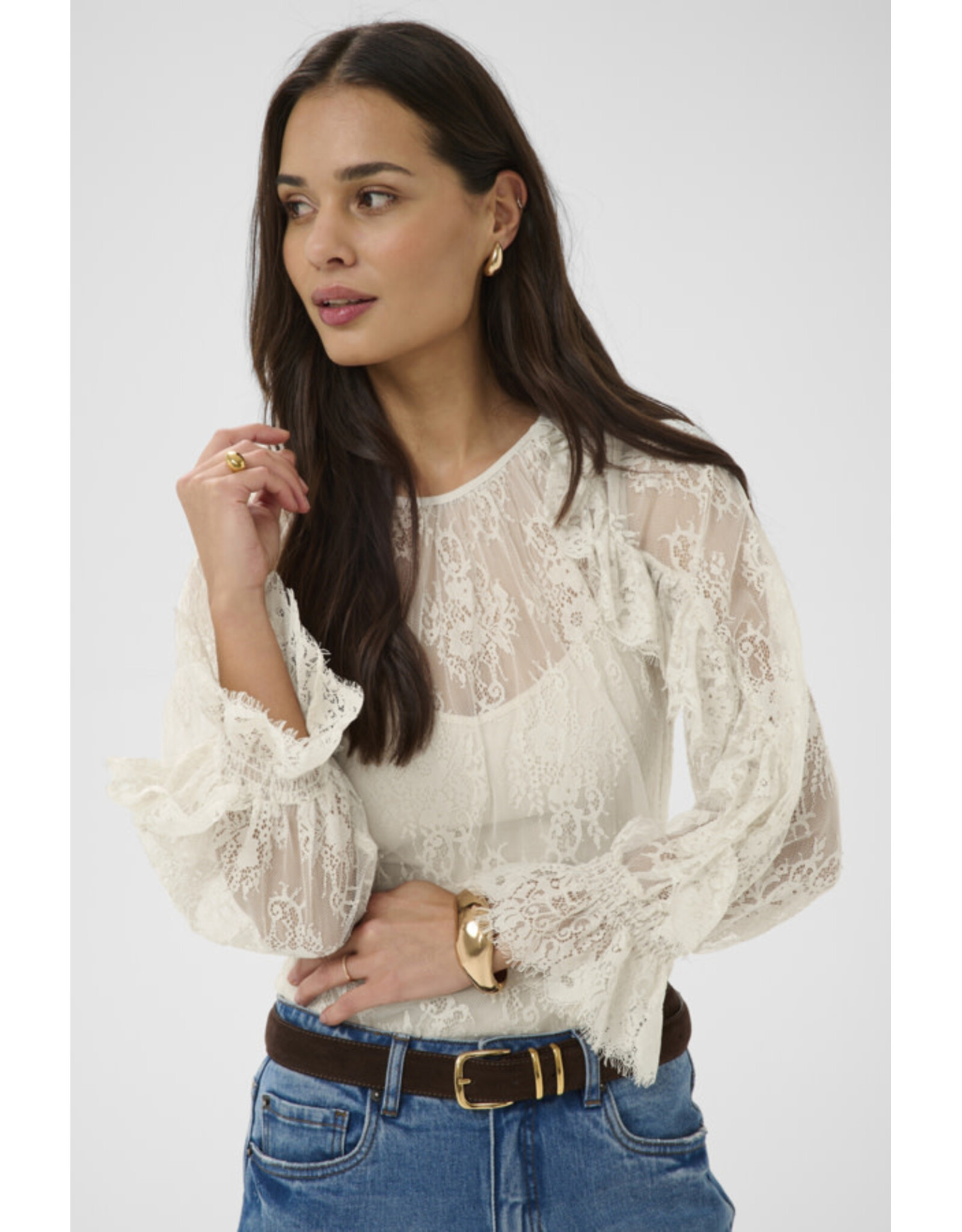 Kaffe Kaffe - Amelie Blouse (Moonbeam)