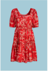 Astrid Astrid - Babydoll Dress (Red Scarf)