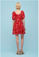 Astrid Astrid - Babydoll Dress (Red Scarf)