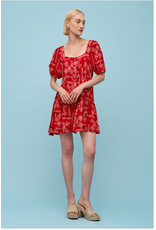 Astrid Astrid - Babydoll Dress (Red Scarf)