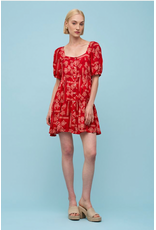 Astrid Astrid - Babydoll Dress (Red Scarf)