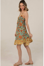 Spaghetti Strap Short Dress (Meadow)