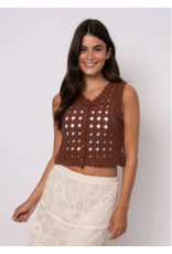 RD Style RD Style - Stephie Sleeveless V Neck Cardigan (Aztec)
