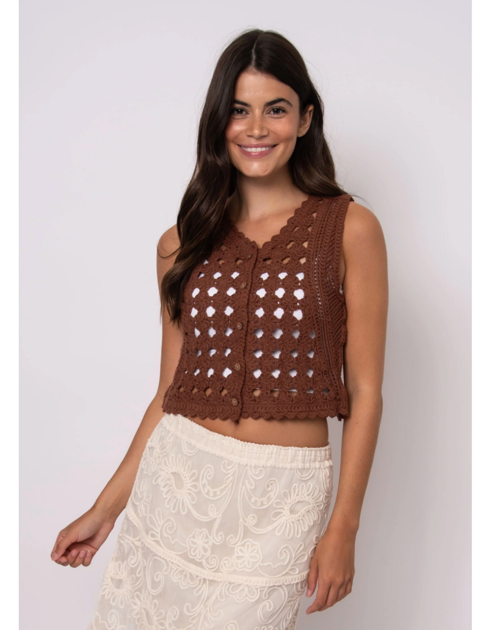 RD Style RD Style - Stephie Sleeveless V Neck Cardigan (Aztec)
