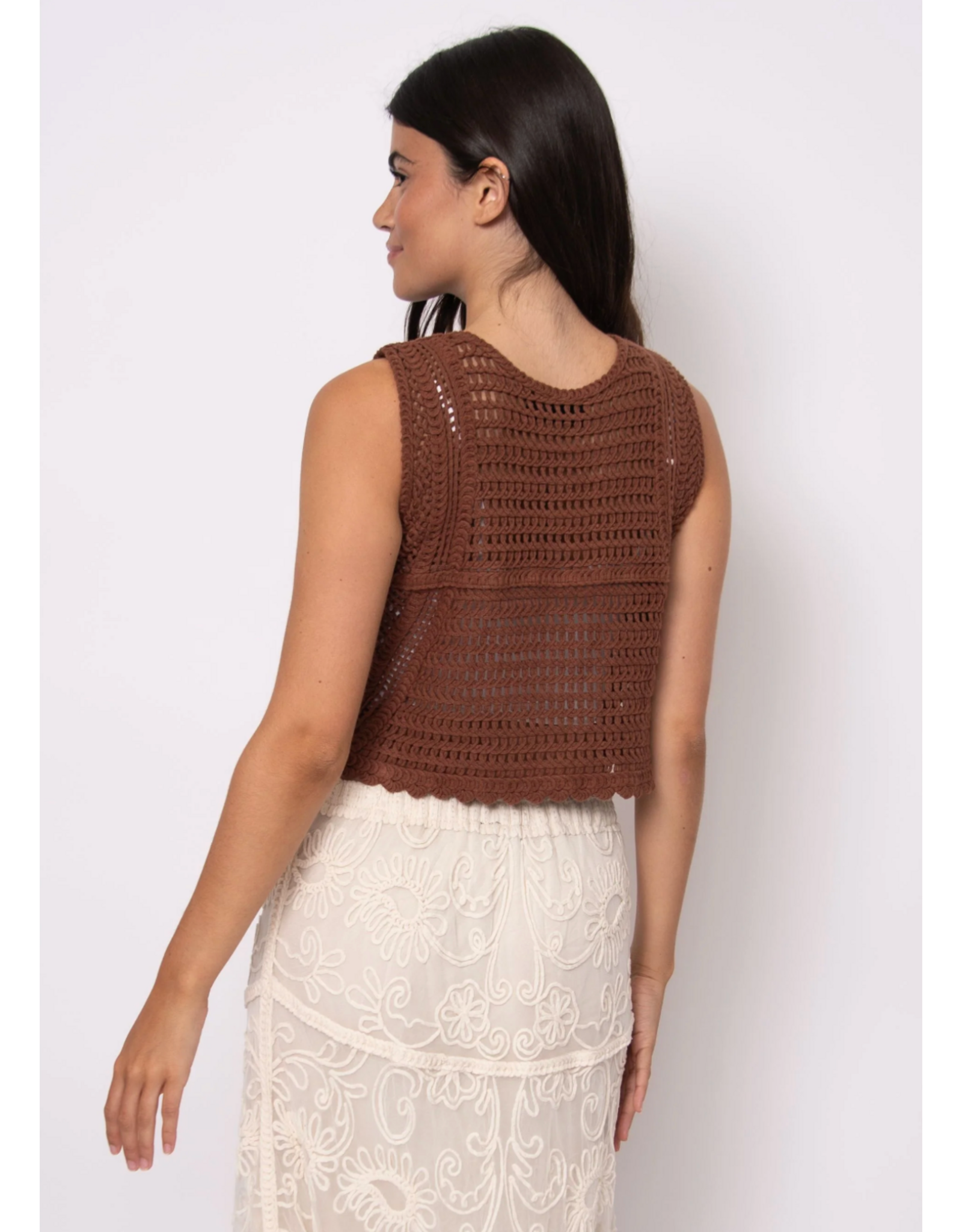 RD Style RD Style - Stephie Sleeveless V Neck Cardigan (Aztec)