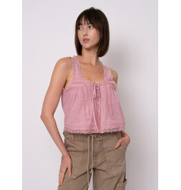 RD Style RD Style - Alia Sleeveless Button Up Top (Petal Pink)