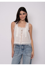 RD Style RD Style - Alia Sleeveless Button Up Top (White)