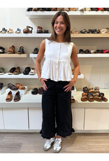 ee:some Ruffle Trim Pants (Black)