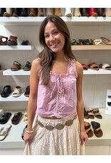 RD Style RD Style - Alia Sleeveless Button Up Top (Petal Pink)