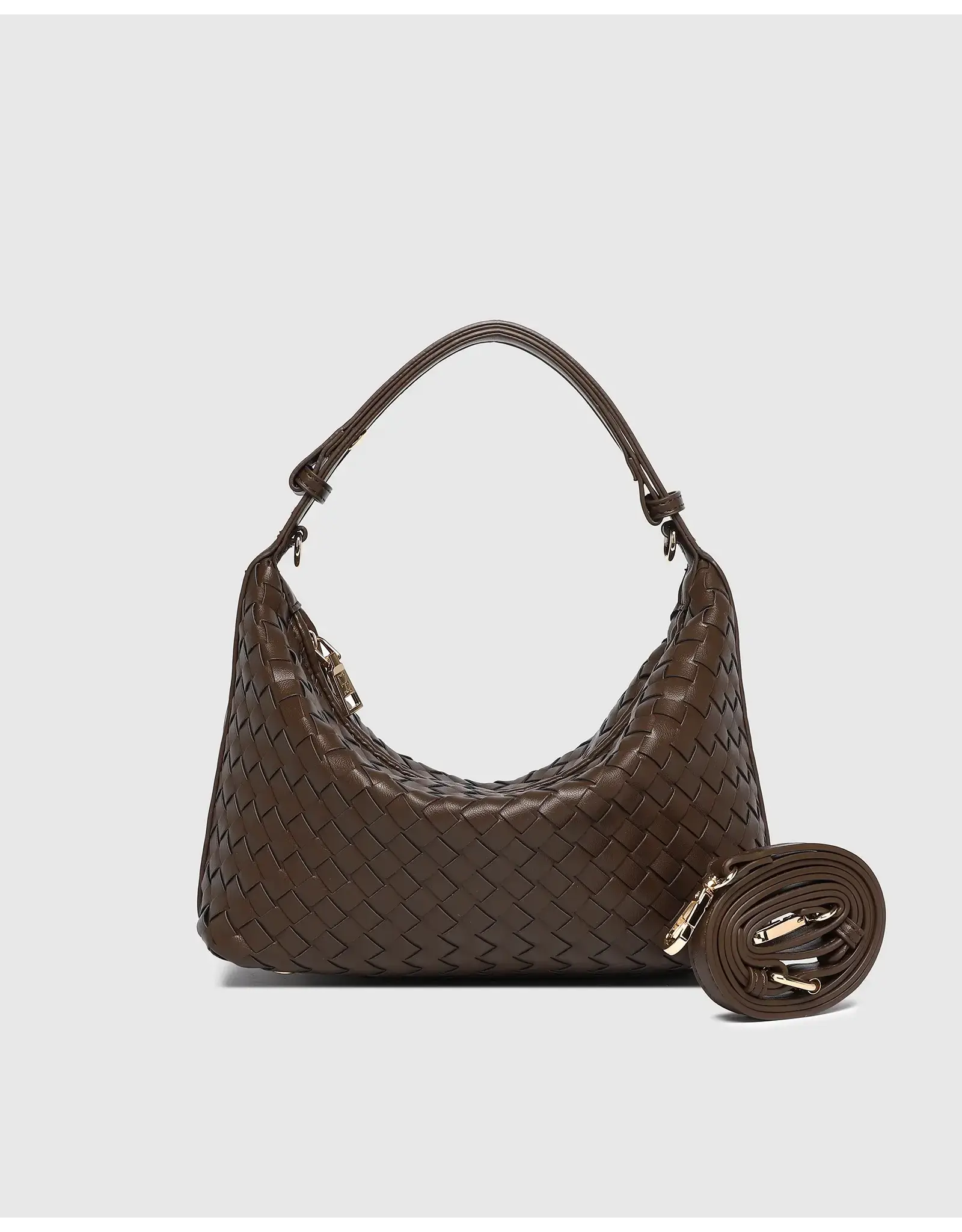 Louenhide Louenhide - Madeline Shoulder Bag (Woven Chocolate)