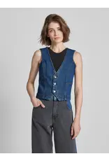 b.young b.young - Komma Denim Waistcoat (Light Blue)