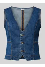 b.young b.young - Komma Denim Waistcoat (Light Blue)