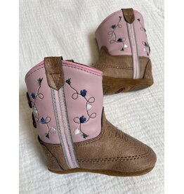 Jama Jama - Poppets Baby Cowboy Boots (Pink / Brown)
