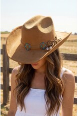 Fame Accessories Western Concho Band Cowboy Hat