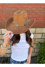 Fame Accessories Western Concho Band Cowboy Hat